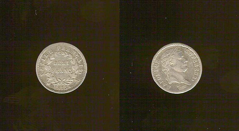 1/2 franc Napoleon 1813A EF